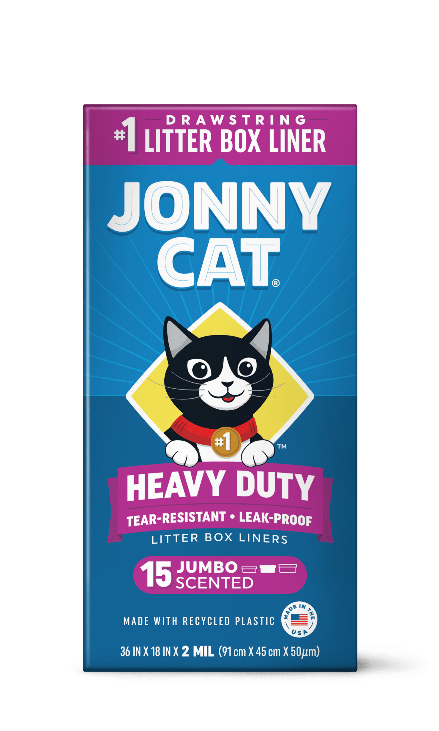 Jonny Cat Scented Heavy Duty Litter Box Liners
