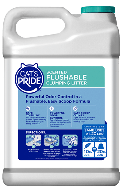 cat's pride flushable litter